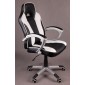 Scaun gaming Rekas Negru-Alb